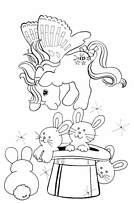 coloriage mon petit poney et les lapins